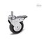 Elesa 452206 Castors for general use Vulcanised rubber coating plate bracket and threaded centr 452206 - alternate 1
