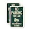 Signmission No Parking Fire Lane With Graphic Violators Booted or, 12'' X 18'', Heavy Gauge Aluminum, 2PK A-1218-2PACK-23737 - alternate 1