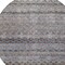 Homeroots 8' Brown Black And Brick Red Round Striped Washable Indoor Outdoor Area Rug 605689 - alternate 2