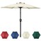 Simple Deluxe 7.5' Patio Umbrella Outdoor Table Market Yard Umbrella with Push Button Tilt/Crank, 6 Sturdy Ribs f LGBRLA7BGE - alternate 1
