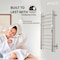 Anzzi Crete Series 10-Bar Wall Mounted Electric Bathroom Towel Warmer Rack in Brushed Nickel Finish TW-WM104BN - alternate 2