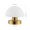 Jonathan Y Zoe 5.75" Modern Minimalist Iron Rechargeable Integrated Portable LED Table Lamp, Brass Gold/White JYL7113C - alternate 4