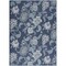 Homeroots 5' X 7' Navy Blue Sky Blue And Ivory Floral Indoor Outdoor Area Rug 552495 - alternate 2