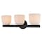 Vaxcel Bosworth 3-Light Bathroom Light, Black W0563 - alternate 1