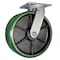Hyw Products Heavy Duty Caster 12in x 3in Polyurethane on Cast Iron Wheel - Swivel 53-12S-A1-PC - alternate 2