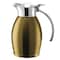 Service Ideas Nicollet Series 0.6-Liter Stainless Vacuum Insulated Carafe with Flip-Top Lid in Vintage Gold NIC06BSVG - alternate 2