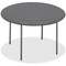 Iceberg IndestrucTable Classic Folding Table, Charcoal Top and Frame, 60 in Dia x 29 in H 65267 - alternate 1