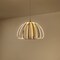 Jonathan Y Gigi 23.5" Modern Glam Metal Adjustable Dimmable Stripe Cage Integrated LED Pendant, Black/Gold Paint JYL7147A - alternate 3