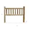 Homeroots Natural Light Honey Finish Cedar Log Queen Headboard 370322 - alternate 2