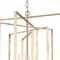 Homeroots Antiqued Gold Geometric Four Light Metal Dimmable Chandelier 611358 - alternate 2