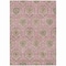 Homeroots 8' X 10' Chocolate Beige And Mauve Medallion Washable Indoor Outdoor Area Rug 587779 - alternate 3