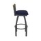 Holland Bar Stool Co Revelle 25in Swivel Counter Stool with Pewter Finish, Medium Back and Canter Twilight Seat 881 - alternate 2
