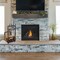 Lavish Home 5-Piece Fireplace Tool Set and Log Rack Mission-Style Firewood Holder for Hearth 80-FPTS-3 - alternate 2