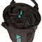 Notch Equipment 450 35L Rope Bag 600 Denier Fabric, Backpack Straps, Cinch-Top Closure, Black & Teal 99383BT - alternate 2