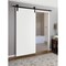 Sartodoors Sturdy Barn Door with Hardware, Planum 0010 White Silk, 6.6FT Rail Hangers Heavy Set, Modern Solid PLANUM0010BD-B-WS-42 - alternate 1