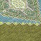 Homeroots 8' Olive Green Pink And Ivory Round Oriental Washable Indoor Outdoor Area Rug 598432 - alternate 2