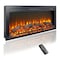 Edendirect 44 in. Wall Mount Electric Fireplace with remote and Imitation Flame, LED light heater in Black ZR-W1769P171420 - alternate 1