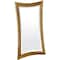 Homeroots 35" Brown Abstract Wood Framed Bathroom Vanity Mirror 376660 - alternate 2