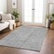 Homeroots 5' X 8' Gray And Ivory Geometric Washable Indoor Outdoor Area Rug 600829 - alternate 2