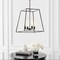 Jonathan Y Hutson 4-Light 21" Iron Modern Angled LED Chandelier, Black JYL9534A - alternate 2