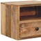 Homeroots 12" Oak Solid Wood One Drawer Floating Nightstand 722527 - alternate 2