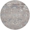 Homeroots 8' Taupe And Brown Round Floral Washable Indoor Outdoor Area Rug 609524 - alternate 3