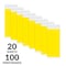 C-Line Products 3/4" x 10" Yellow DuPont Tyvek Security Wristbands, 100/PK 89106 - alternate 2