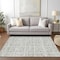 Homeroots 8' X 10' Taupe Beige And Tan Medallion Washable Indoor Outdoor Area Rug 589359 - alternate 4