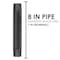 Ace Trading - Nipple 1 in. MIP each X 1 in. D MIP Black Steel 8 in. L Nipple 302U1X8 - alternate 2