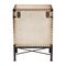 Baxton Studio Laura Vintage White Canvas Lift-Top Trunk End Table 247-13841-ZORO - alternate 2