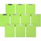 Davis Group Essential Clipboard, Lever Clip-Lime Green, PK10 4511-24-10 - alternate 1