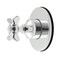 Kingston Brass Single-Handle Six-Way Diverter Valve with Round Trim Kit, Polished Chrome KS4031BEX - alternate 1