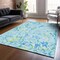 Homeroots 5' X 8' Sky Blue Green And Ivory Striped Washable Indoor Outdoor Area Rug 600925 - alternate 2