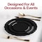 Smarty Had A Party Black Vintage Rim Round Plastic Dinnerware Value Set (120 Dinner Plates + 120 Salad Plates), 240PK 860BVP-CASE - alternate 2