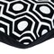 Homeroots 20" Black and White Geometric Cotton Throw Pillow 529280 - alternate 2