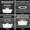 Feit Electric Feit EDGELIT 1.1 in. H X 5 in. W X 5 in. L Frost White LED Flat Panel Light Fixture 74204/6WYCA - alternate 2