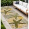 Homeroots 8' Green And Yellow Starfish Indoor Outdoor Runner Rug 548040 - alternate 3