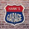 Signmission Hank's Garage, 6 Inch X 6 Inch, Plastic Sign SHI-P-6-383-HANK - alternate 2