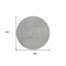 Homeroots 8' Gray And Ivory Round Geometric Washable Indoor Outdoor Area Rug 596934 - alternate 3