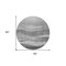 Homeroots 8' Gray And Charcoal Round Abstract Washable Indoor Outdoor Area Rug 604979 - alternate 2