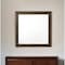 Homeroots 40" Square Wood Framed Mounted Dresser Mirror 486431 - alternate 3