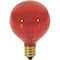 Ilc Replacement Incandescent Bulb, 10W, 120V, G12.5 Globe, Candelabra (E12), 25PK SATCO S3833 - alternate 1