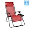 Flash Furniture Red Mesh Zero Gravity Lounge Chair, 2PK 2-GM-103122SS-RD-GG - alternate 4