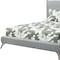 Homeroots Gray Solid Wood Queen Upholstered Linen Bed Frame with Nailhead Trim 333308 - alternate 2