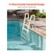 Vevor Inclined Pool Ladder 5-Step and 2 Handrails of 300 lb Capacity for 48-54 In Pools U10 white - alternate 3