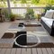 Homeroots 3' X 5' Pewter Gray And Black Geometric Washable Indoor Outdoor Area Rug 612587 - alternate 2