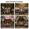 Pure Garden 6-Pc Outdoor Fire Pit Table Set, Black 50-104 - alternate 2
