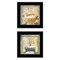 Homeroots Set Of Two A Bit of Bubbly 2 Black Framed Print Bathroom Wall Art, 2PK 407201 - alternate 1