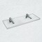 Fab Glass And Mirror Acrylic Shelf 6 x 24inces Chrome Bracket 3/4in Thickness Acrylic Pack of 1 AS19SC-6x24CH1P - alternate 2