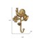 Homeroots 5" Gold Cast Iron Snail Wall Hook 612071 - alternate 2
